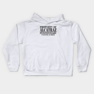 Property of Alcatraz Penitentiary Kids Hoodie